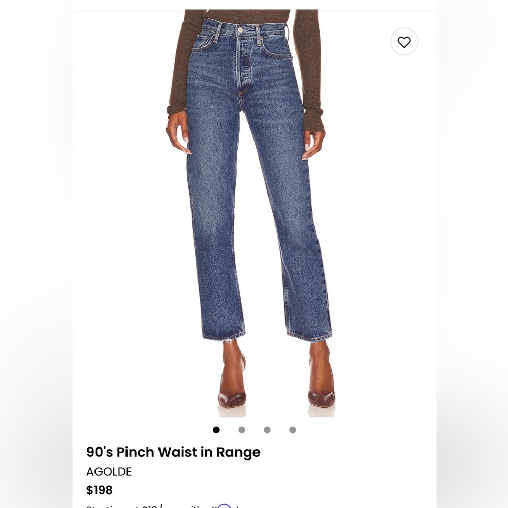 AGOLDE Women's Blue Jeans